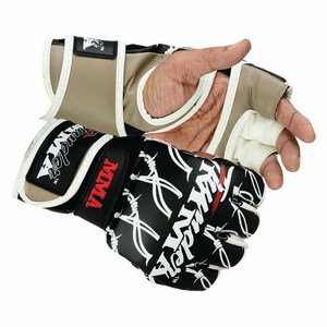 Guantes de Lucha MMA de Piel Sintética PU, de Alta Calidad, Impermeables, Transpirables, con Palma Abierta y Medio Dedo, en Oferta - Product Image 1