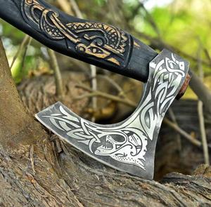 Hacha de Acero STEEL CRAFT INTERNATIONAL con Hoja de Acero con Alto Contenido de Carbono, Mango de Madera, 20 Pulgadas de Longitud Total, Grado DIY, Personalización ODM - Product Image 2