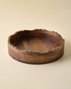 Bandeja para Servir Alimentos de Madera de Teca Sólida, Ecológica, Color Natural, Material de Alta Calidad, Resistente al Agua, Duradera, para Uso en el Hogar y Restaurantes - Product Image 4