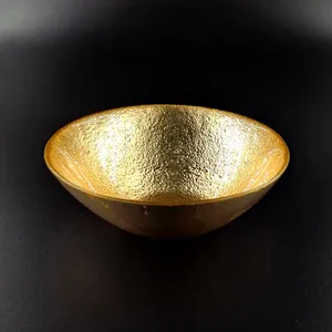 Tazón Decorativo Hecho a Mano de Acero Inoxidable con Acabado Espejo de Grado Alimenticio para Uso en Hostelería, Tazón Redondo Dorado para Servir - Product Image 3