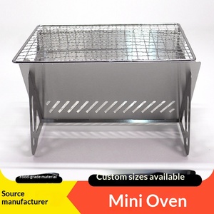 Portable Outdoor Folding Mini 304 Stainless Steel Barbecue Stove Complete Set of <b>Small</b> Outdoor Internet Celebrity Barbecue Tools - Product Image 4