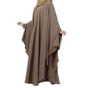 Venta al por mayor de ropa islámica con MOQ bajo: Abayas tradicionales árabes de Qatar para mujer, vestidos musulmanes, abayas de Dubái transpirables. - Product Image 2