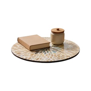 ถาดหมุนฝังเปลือกหอยกาบปะการัง - Product Image 2