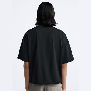 T-shirt uni surdimensionné personnalisé pour homme, style streetwear décontracté, 100% coton jersey, manches courtes, coupe ample, été, confortable, style tendance - Product Image 6