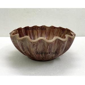 Tazón de Resina Venus con Diseño Único de Remolino y Textura de Mármol, Tazón de Frutas de Resina, Tazón de Ensalada de Resina Personalizado, Platos y Vajilla - Product Image 3