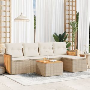 Conjunto de Sofás de Jardín Color Beige - Product Image 1