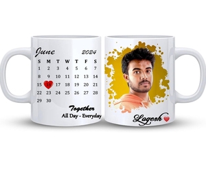 Taza de Café de Cerámica Moderna Blanca, Proveedor de Tazas para Sublimación de 11 oz, Hecha en India - Product Image 1