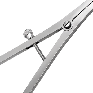 Calibrador dental Castroviejo modificado Weiss de 6.75″ curvado, 0-40 mm, herramienta de medición de precisión de acero inoxidable - Product Image 5