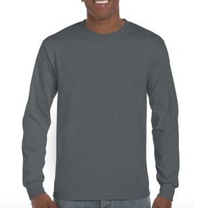 T-shirts à manches longues en coton et polyester de haute qualité pour hommes Logo personnalisé Manches longues Vêtements d'hiver Imprimés vierges - Product Image 5