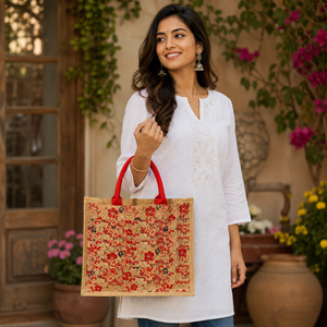Bolsa de Yute Cosmética Moderna de Lujo y Alta Calidad |   Bolso Tote de Hombro Estilo Vintage en Oferta a un Precio Razonable - Product Image 4