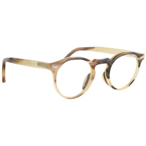 Lunettes rondes en corne de buffle, monture optique vintage faite à la main, légères, de luxe, unisexes - Product Image 3