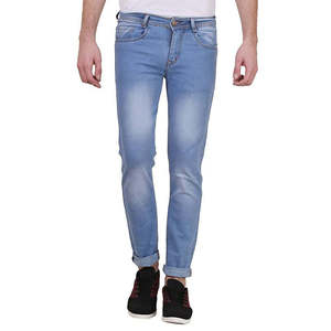 Jeans en denim décontractés pour hommes, coupe droite, style streetwear, 100% coton. - Product Image 2