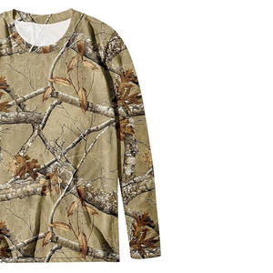 เสื้อสเวตเชิ้ตแขนยาวสำหรับผู้หญิงและผู้ชาย รุ่นใหม่ ผลิตตามสั่ง สำหรับล่าสัตว์ ลายต้นไม้ ผ้าฝ้ายแท้ 100% บุขนแกะ ระบายอากาศได้ดี เหมาะสำหรับฤดูหนาว กิจกรรมกลางแจ้ง - Product Image 5