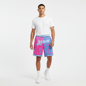 High Quality Custom 100% Polyester Mesh Basketball Shorts Sublimated Design Solid Vintage Breathable Quick Dry <b>Elastic</b> Waist - Product Image 1