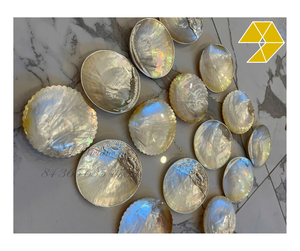 Mother of Pearl Decorative Dish Lustrous Shimmering Shell Dish Jewelry Holder Elegant Home Decor <b>MOP</b> Dish For Restaurant Jewelry - Product Image 1