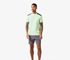 Conjunto de Camiseta y Pantalones Cortos de Verano para Hombre, Estilo Vintage, Personalizado al por Mayor, Ecológico, Poliéster/Algodón - Product Image 1