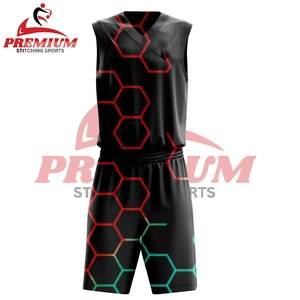 ชุดบาสเก็ตบอลพิมพ์ลายตามสั่ง ไซส์ใหญ่ ระบายอากาศได้ดี ป้องกันแบคทีเรีย ป้องกันรังสียูวี ซึมซับเหงื่อ แห้งเร็ว คอวี - Product Image 3