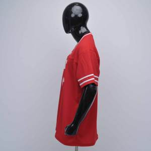 Maillots de football personnalisés pour hommes de qualité supérieure, coupe ample, style vintage, t-shirt à manches courtes, streetwear avec impression numérique, tissu en maille - Product Image 2