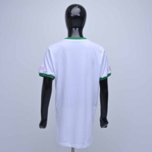 Camiseta blanca de algodón 100% de primera calidad con bordado de chenilla personalizado, camiseta universitaria para mujer, suave y casual. - Product Image 4