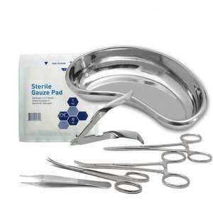 Kit de Extracción de Suturas de Acero SURGINEXA, Instrumentos Quirúrgicos, Botiquín de Primeros Auxilios, Tijeras Dentales, Pinzas, Juego de Gasa - Product Image 1