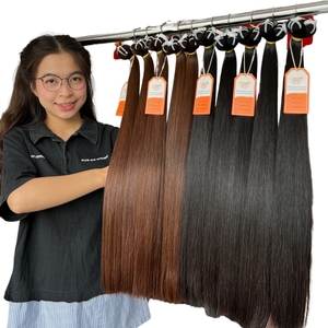 Paquete recto de cabello humano vietnamita de Color marrón chocolate natural 8-32 pulgadas y muy suave y sedoso - Product Image 5