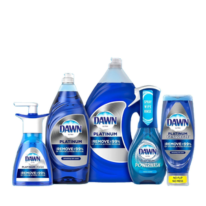 Dawn Dishwashing Liquid Dish Soap Bundle 4PK Apple Blossom scent 7.5 oz (30 oz TOTAL) Household Scraper - Product Image 5