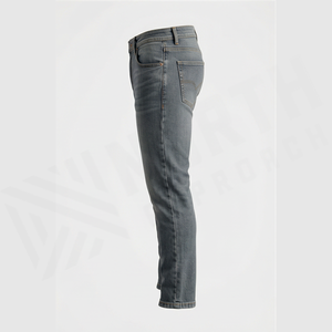 Jeans de Mezclilla de Corte Recto y Ajustado para Hombre, Cintura Media, Algodón, Estilo Casual Otoñal - Product Image 3