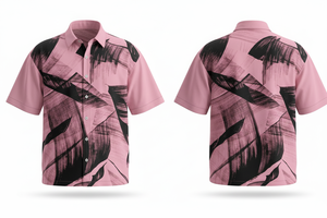 Nouvelle Chemise Décontractée à Manches Courtes Imprimé Abstrait Qualité Premium 2026 – Boutonnée, Tendance Estivale, Respirante, Style Urbain - Product Image 6