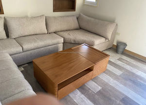 เฟอร์นิเจอร์ไม้มะม่วงเนื้อแข็งสีน้ำตาลอ่อนดีไซน์ขัดเงา - Product Image 5