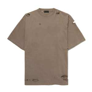 Nouvel arrivage : T-shirt homme 100 % coton effet vieilli, coupe ample, logo personnalisé, coton épais vintage, t-shirt oversize pour homme - Product Image 1