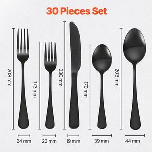 Set di Posate da 30 Pezzi per Uso Commerciale e Domestico, Collezione Premium di Stoviglie - Product Image 6