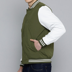 Custom Men's Winter Varsity Jackets with Stand Collar and Front Logo High Quality Breathable Quick Dry - Product Image 2