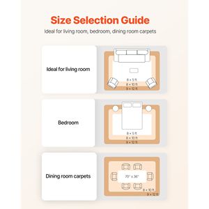 Alfombra Antideslizante de 5 x 7 pies, Base de Fieltro de Doble Superficie con Agarre de Goma, Protector de Piso de Madera, Tapete para Alfombra - Product Image 6
