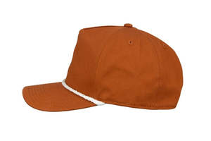 Premium Retro Rope Cap Structured 5 Panel Adjustable Snapback Golf <b>Hat</b> with 3D Embroidery 100% Cotton Casual Outdoor Sports - Product Image 3