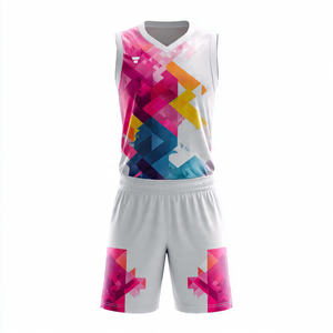 Ensemble short et maillot de sublimation sans manches à col en V pour homme, uniforme de netball pour entraînement sportif, 100 % polyester, tenue d'équipe de netball - Product Image 1