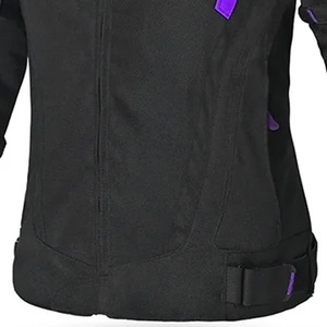 Blouson de moto pour femme à manches longues 5 Sports, noir, coupe-vent et imperméable, 100 % polyester, pour la course, avec blocs de couleur - Product Image 4