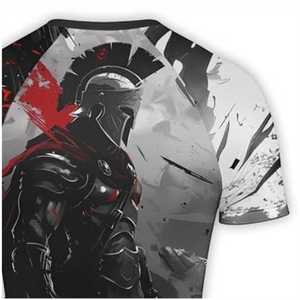 Rashguard MMA respirant personnalisé de qualité supérieure pour hommes, Spandex/Polyester, BJJ, Surf, Plongée, Rashguard Fortleo - Product Image 3