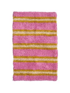 Cotton <b>Loomed</b> Flat <b>Weave</b> Bath Rug Rectangle Solid Color with Fringe Stain Resistant Waterproof Non-Slip Washable for Bathroom - Product Image 6