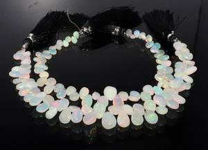 Natural Ethiopian <b>Opal</b> Smooth Pear Shape Beads 8 Inch Strand Flashy Welo <b>Opal</b> Beads High Quality Natural <b>Opal</b> Beads 5x7-6x8MM - Product Image 3