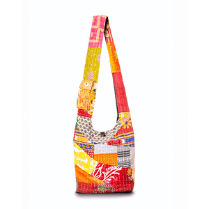 Women's Kantha <b>Patchwork</b> Hobo <b>Bag</b> - Product Image 1
