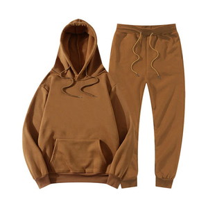 Best Design Pullover <b>Tracksuits</b> Customization Logo 100% Cotton Fleece Blank <b>Plain</b> Clothing Manufacture Pullover <b>Tracksuit</b> - Product Image 4