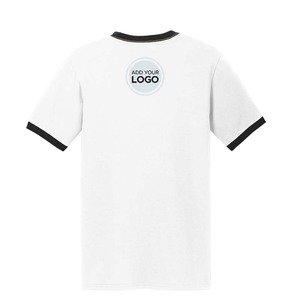 Camiseta Ringer de Estilo Suave, Unisex, de Jersey Fino, Cuello Redondo, Manga Corta, para Hombre - Product Image 5