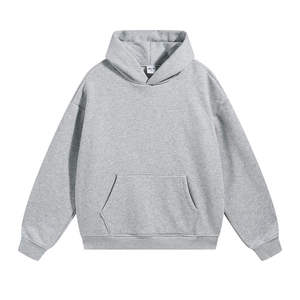 Sweat à capuche d'hiver pour homme, coupe classique, 350 g/m², 100 % coton, doublure polaire, épaules tombantes, impression numérique, logo personnalisé, marque privée, OEM - Product Image 3