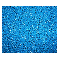 Granulés bleus de PEHD de qualité injection, matière première de polyéthylène recyclé pour la fabrication industrielle de plastiques
