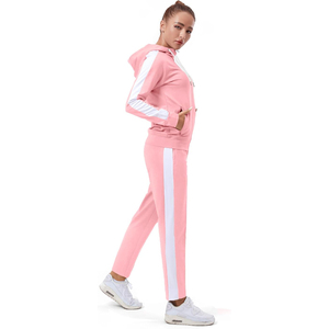 Ensemble de survêtement sans coutures à col montant pour femme, mélange nylon-spandex, avec soutien-gorge de sport et leggings à compression - Product Image 4