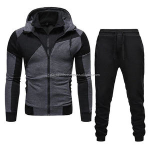 Conjunto Deportivo para Hombre con Cierre, Cuello Alto, Ropa de Marca, Conjunto de Dos Piezas, Sudadera Informal, Pantalones, Traje Deportivo para Otoño e Invierno - Product Image 3