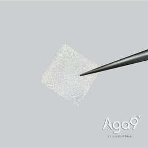 Placa de diamante cuadrada policristalina Aga9 de 5 mm x 5 mm sin pulir, grosor de 0,3 mm - Product Image 2