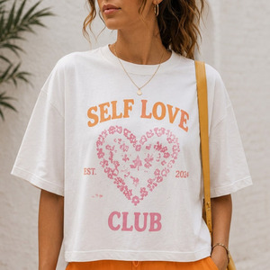T-shirt ample en jersey de coton doux et respirant à manches courtes pour femme - Product Image 3