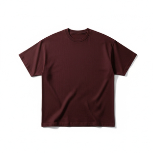 T-shirt Homme Tricoté Grande Taille 220 g/m² 100 % Polyester Écologique Respirant Coupe Ample Décontractée Livraison Rapide Prêt à Expédier - Product Image 1