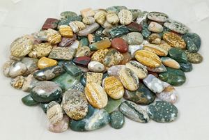 Natural Ocean Jasper Loose Gemstone Cabochon Mix Shape and Size Lot for Jewelry Making - Product Image 3